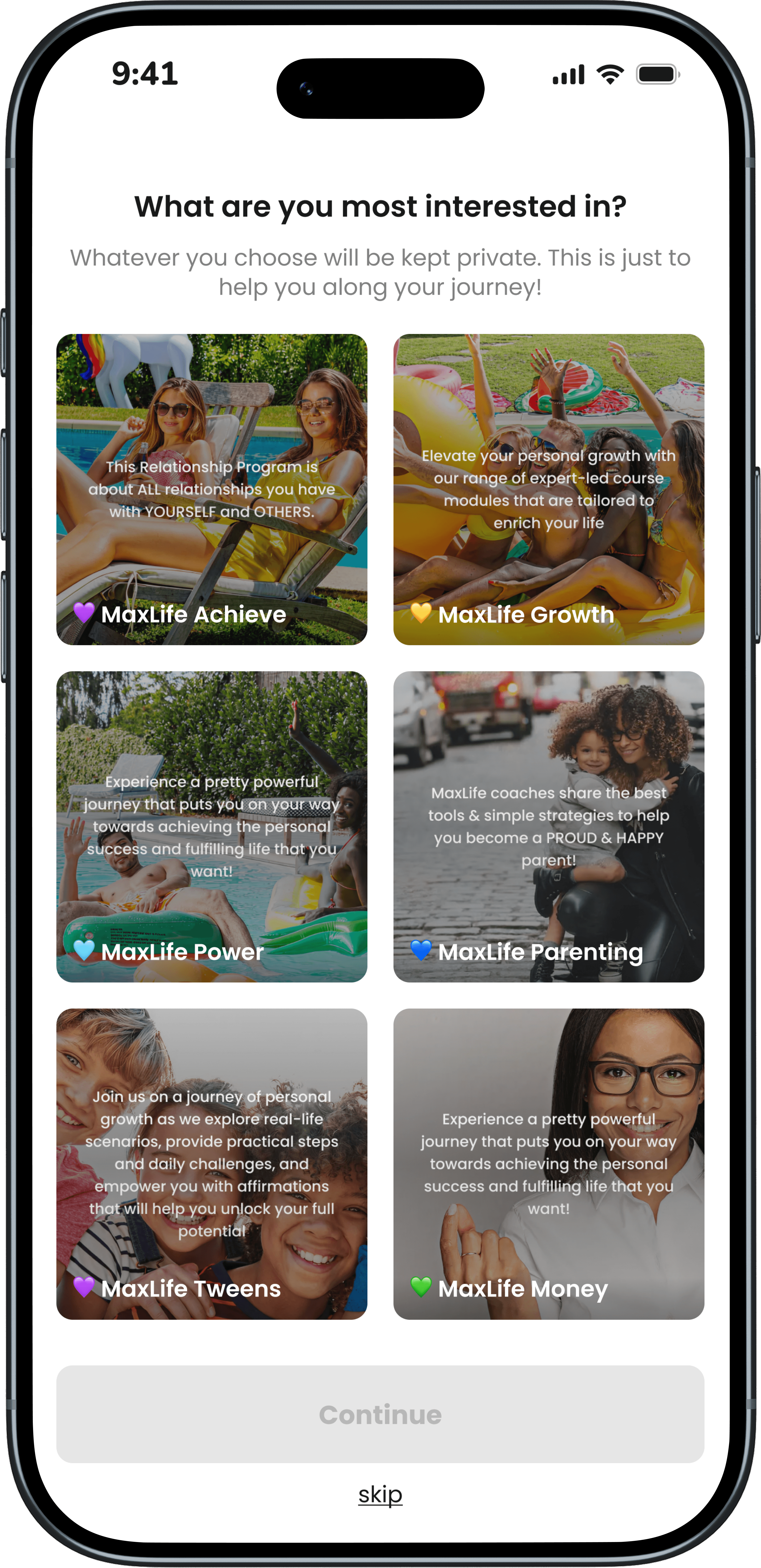 MaxLife AI Coach conversation screen